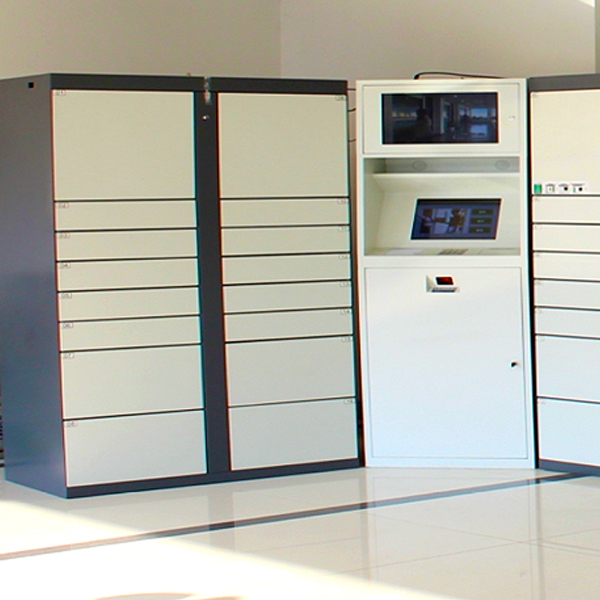 QTrak package delivery lockers